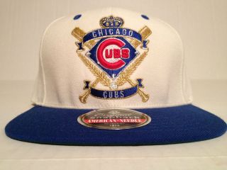 American Needle Chicago Cubs Snapback Hat Cap NWT Authentic MLB Bulls 