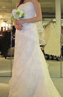 ALFRED ANGELO #1807 WEDDING DRESS GOWN ~ Semi Cathedral Train Sz 2 
