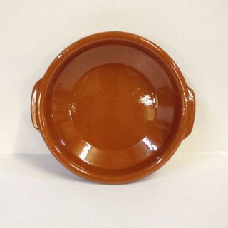 New 9.1 Brown Cazuela Bowl Set of 4 Spanish ceramic terra cotta by 