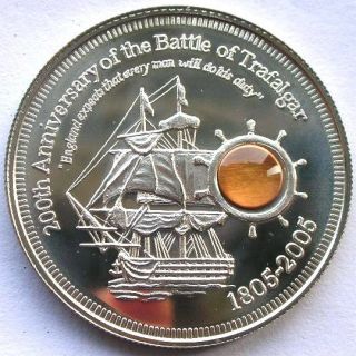 Cook 2005 200th Anniversary Battle of Trafalgar Silver Coin,Proof