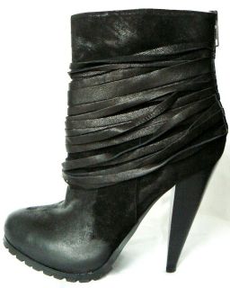 NEW ELEGANT SEXY ANKLE ALDO BLACK LEATHER BOOTs 9