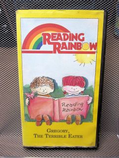 READING RAINBOW Gregory Terrible Eater VHS Mitchell Sharmat PBS TV 
