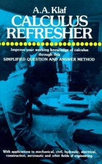 Calculus Refresher by A. Albert Klaf 1956, Paperback