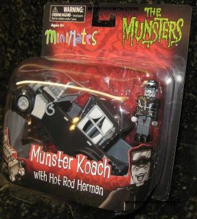 The MUNSTERS KOACH car w/ Hot Rod Herman Munster Minimates Diamond 