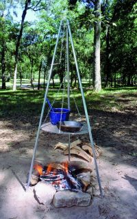 TS15108 NEW LIGHT WEIGHT TRIPOD GRILL / LANTERN HANGER   COOK WITH 