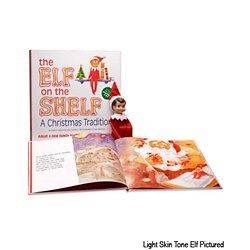 The Elf on the Shelf , Light Skin Girl Elf and Book, new in box,