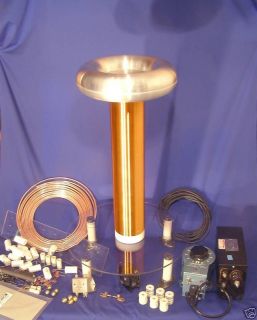 12 kV 30ma Tesla Coil Package with All Items Listed