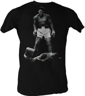 New Licensed Muhammad Ali Over Liston Lightwieght Adult T Shirt L XL 
