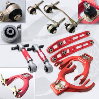 EG DC2 RED FRONT UPPER CONTROL ARM + REAR LOWER CONTROL ARM + CAMBER 