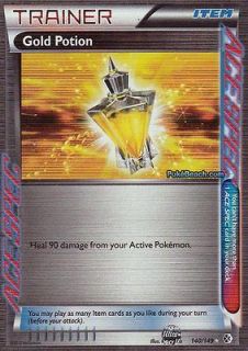 GOLD POTION 140/149 Ace Spec Trainer Holo Rare Boundaries Crossed 