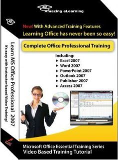   Excel, Word, PowerPoint, Access, Publisher, Outlook 2007 Training CDs
