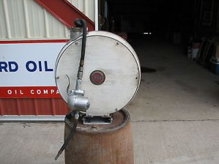 Vintage Gas Station Hose Reel ARO motor oil