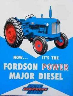 1962 SUPER MAJOR FORDSON TRACTOR DIESEL CANADA AD 8,000 LBS DRAW BAR