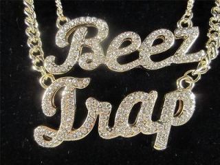 ICED OUT NICKI MINAJ BEEZ IN THE TRAP NECKLACE PINK FRIDAY ROMAN 