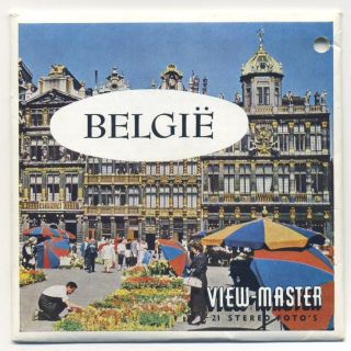 BELGIE Belgium with Coin and Stamp Belgium made View Master Packet C 