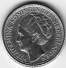 Netherlands Wilhelmina 25 Cents 1941p FDC (Mint)