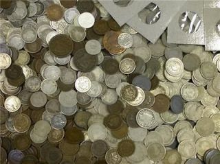 COIN PICKERS SPECIAL, . $30 LOT OF MIXED COINS 75 YEARS OLD OR OLDER