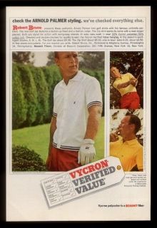 1964 Arnold Palmer 3 photos Robert Bruce golf shirt vintage fashion 