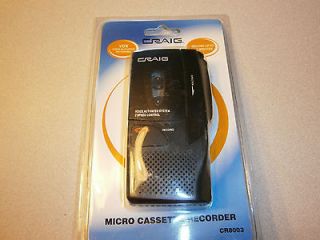 VOICE ACTIVATED Micro Cassete Recorder