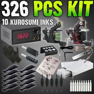   Tattoo Kit Machine Power Supply KuroSumi Outlining & Shading Inks