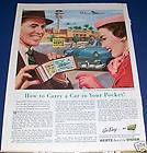 HERTZ Rent A Car Philadelphia airport station 1953 Ad