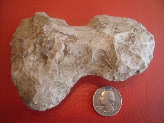 scarce old white jasper american indian stone axe head