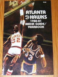 1980   81 Atlanta Hawks Media Guide   Tom Burleson