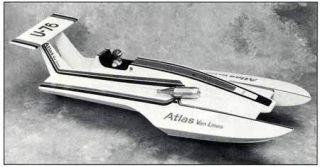 Dumas Atlas Van Lines U 76 Model RC Hydroplane Plans, Instructions 