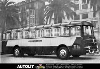 1955 Fiat 306 Casaro Intercity Bus Factory Photo