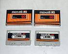 Two Vintage MAXELL LN 60 Ultra Low Noise Cassette Tapes