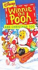   Pooh and Christmas Too [VHS] John Fiedler, Jim Cummings, Ken G (Gen