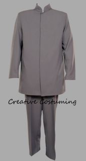 Deluxe Dr. Evil Austin Powers Grey Suit Theater Costume  Mens  M 