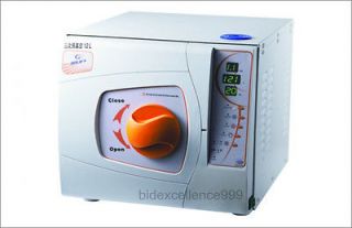New Dental Autoclave Sterilizer Vacuum Pressure Steam 12L with 