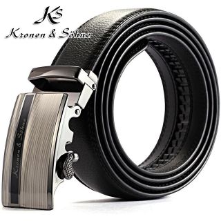   Adjustable Auto Lock Metal Buckle 50 In Inches Authentic Leather Belt