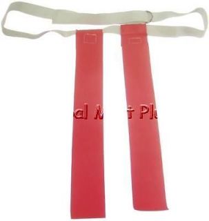   Belt~2 Movable Flags~Velcro~Nylon Belt~Red~Athletic Specialties