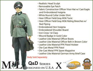 Toys City 1/6 scale 12 WWII German Officer Oberst Graf Von 