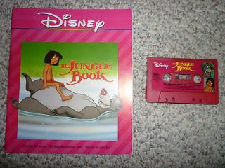 Disney The Jungle Book Read Along Book on Tape Audiobook cassette