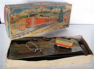 Vintage Boxed Technofix Mountain Express Windup Tin Toy