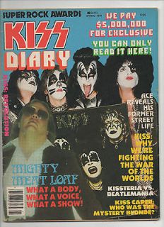 old KISS Diary Magazine Book Super Rock Awards presents 1979
