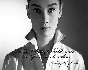 Audrey Hepburn The Best Thing To Hold On To Pop art Canvas 16 x 20