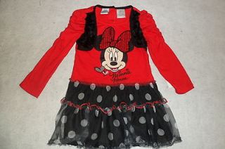 NEW Disney Minnie Mouse Polka Dot Tutu Dress GIRLS SIZE 2T