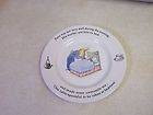Beatrix Potter Peter Rabbit Wedgwood Plate Putting Peter to Bed 6 7/8 