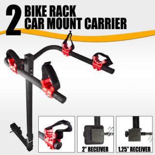 New 2 Bicycle Bike Rack Hitch Mount Carrier Car Truck SUV Swing Away 