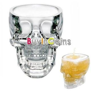 Crystal Skull Head Vodka Whiskey Shot Glass Cup Drinking Ware Home Bar 