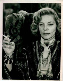 1981 Lauren Bacall Murder Orient Express Actress Movie Star Scene 