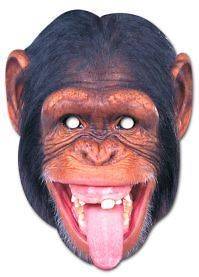 Animal   Chimpanzee Face Mask Fancy Dress Zoo Party