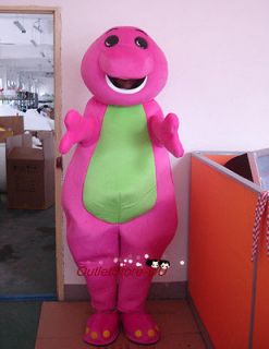 Pink barney Dragon boy MASCOT COSTUME ADULT For Festival PARTY FANCY 