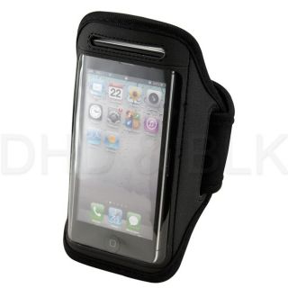 New Black Sport Arm band Gym Band Case Pouch for Apple iPhone 5