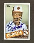 1985 Topps #508 John Shelby Auto Autograph COA Baltimore Orioles
