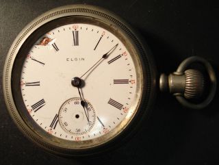 Circa 1911 Elgin lever set Pocket Watch Needs a little help SKU 88